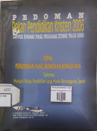 Image of Pedoman Pekan Pendidikan Kristen 2006